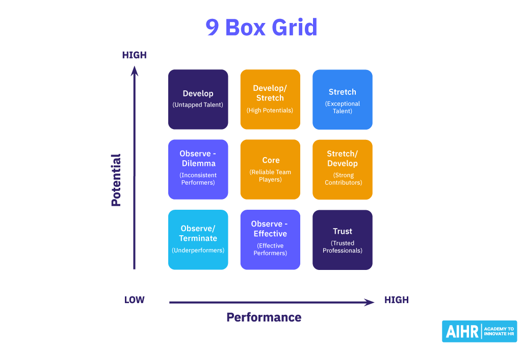 AIHR's 9-Box grid