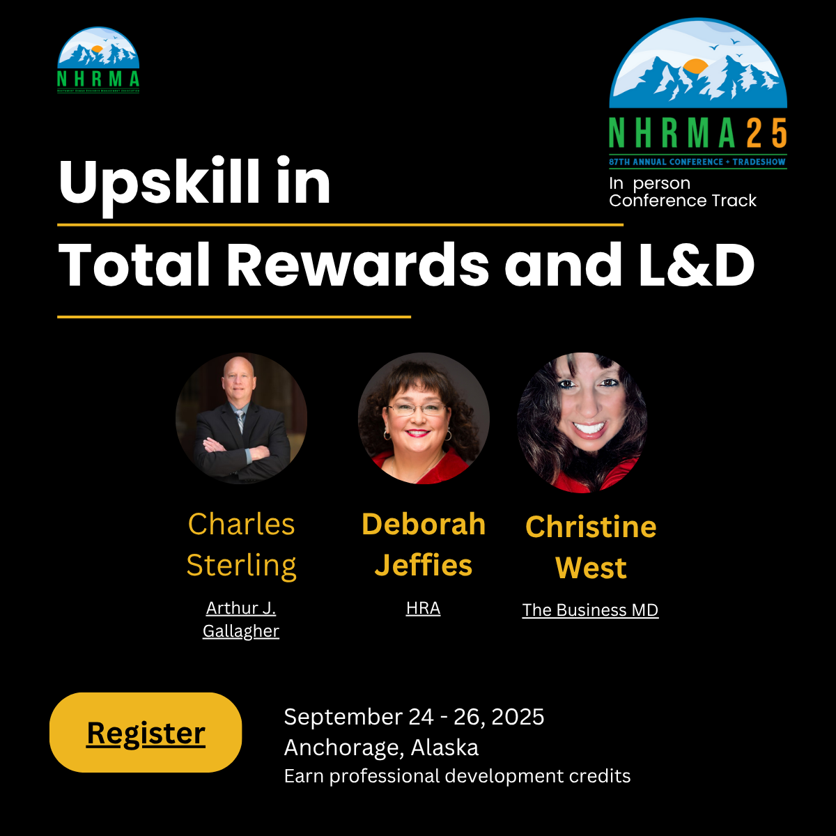 NHRMA Conference Total Rewards & L&D Presenters